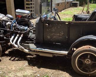 1 - 2009 Ford Custom Ratrod Hot Rod Custom VIN: 548017D Miles: N/A Engine: V6 Color: BLACK Titles 2009 Custom 1926 Ford Frame T Bucket Rat Modified Custom Hotrod With A V-6 Engine, Open Top, 2 Seater, Side Pipe Exhaust, Black, Title On Hand, Engine Is Running, May Need Some Electrical Work, Scan The Qr Code To Video Or Copy & Paste The Link: https://www.youtube.com/shorts/4ZqDwKctANQ