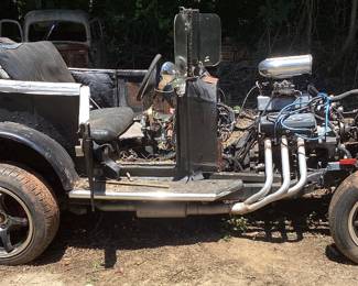 1 - 2009 Ford Custom Ratrod Hot Rod Custom VIN: 548017D Miles: N/A Engine: V6 Color: BLACK Titles 2009 Custom 1926 Ford Frame T Bucket Rat Modified Custom Hotrod With A V-6 Engine, Open Top, 2 Seater, Side Pipe Exhaust, Black, Title On Hand, Engine Is Running, May Need Some Electrical Work, Scan The Qr Code To Video Or Copy & Paste The Link: https://www.youtube.com/shorts/4ZqDwKctANQ