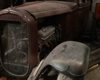1932 Ford TUDOR CUSTOM Miles: N/A Engine: V8 Color: BROWN 1932 Ford Tudor Body Shell Barn Find Project Car With A V8 396 or 402 Engine Installed,