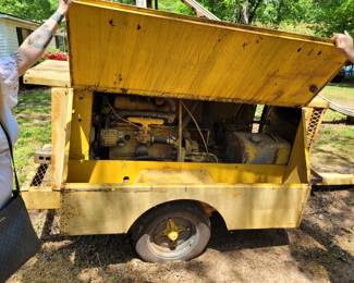 1950s TOWABLE PORTABLE INDUSTRIAL GENERATOR