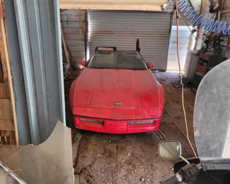 1987 4TH GEN RED CHEVROLET CORVETTE CONVERTIBLE, 5.7L L98 V8 ENGINE, AUTOMATIC TRANSMISSION, TITLE ON HAND, 