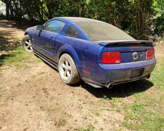 2007 BLUE FORD MUSTANG GT DELUXE 2 DOOR COUPE 4.6L V8, AUTOMATIC TRANSMISSION,
