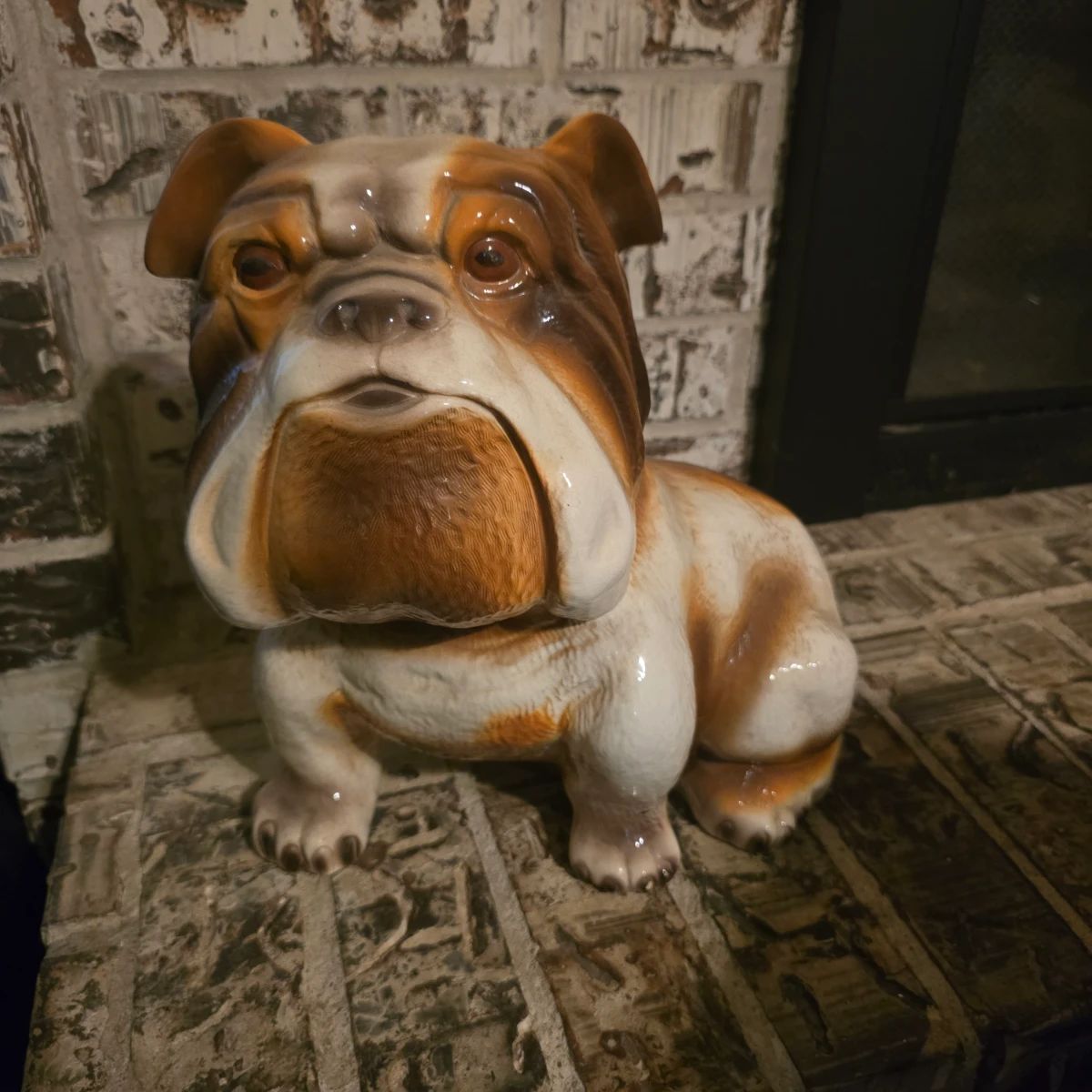 Rare Vintage 12" ceramic English Bulldog