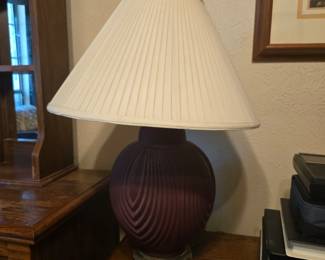 1980s vintage art deco table lamp