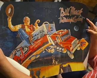 1988 Bill Mack Autographed WBAP promo poster