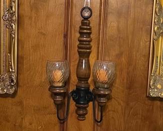 Vintage Homco double wall sconce