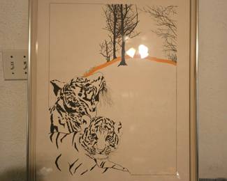MCM artist Jillian Field - serigraph on paper