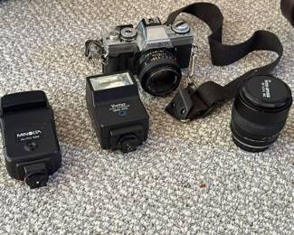 Minolta XG-M, Lens, External Flash