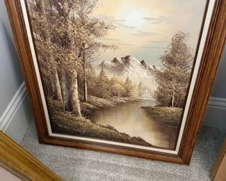 W. NORWOOD LANDSCAPE IMPRESSIONISM PAINTING