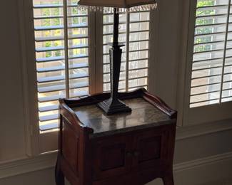 Marble Top Night Stand / End Table