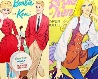 Vintage Barbie & Ken Paper Dolls