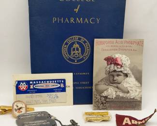 Ephemera & More Lot Feat Signet Ring & Military Dog Tags