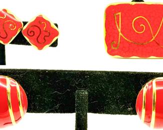 Milvern Style Vintage Earrings & Brooch