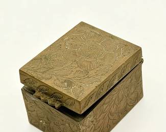 Vintage Brass Trinket Box