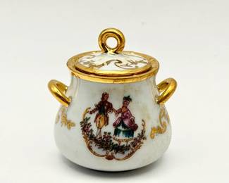 Fontanille & Marraud (F.M.) Limoges Mini Covered Dish