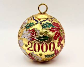 Metal cloisonné ornament