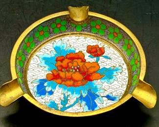 Vintage Cloisonné Ashtray
