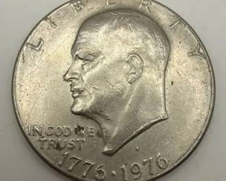 1976 Eisenhower Bicentennial Half Dollar Coin