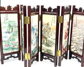 Vintage Marble Chinese Mini Room Divider