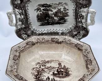 (2) Large Serving Dishes