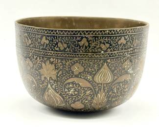 Vintage Metal Niello Bowl