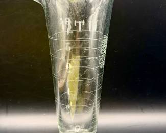 antique Whitall Tatum apothecary or pharmacy measuring beaker