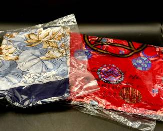 (2) Lovely Vintage Scarves