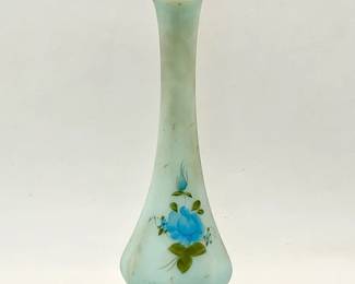Stickered Fenton Bud Vase