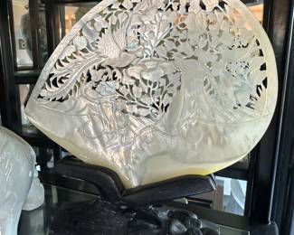 Carved mother of pearl