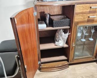 Dining Room Sideboard Marble Mirror Top  Cir 1930.3 