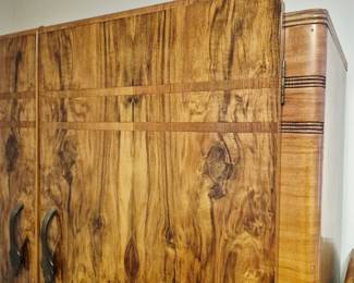 Burl Walnut Converted Wardrobe.3