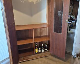 Burl Walnut Converted Wardrobe large.2