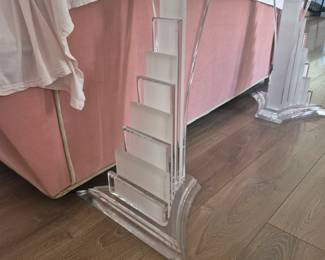 Acrylic and glass console table from the 1980s - $1200