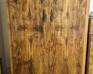 Burl Walnut Converted Wardrobe.1- $2000
