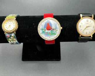 Timex  Novelty Wristwatch Trio Floral Cardinal