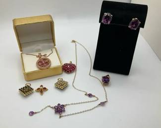 Various Gemstone Jewelry 14K