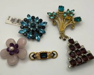 Rhinestone Pins And Clips