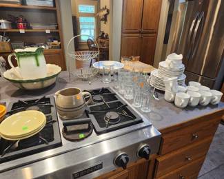 Dishes and kitchen items