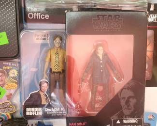 The Office and Star Wars collectible figures
