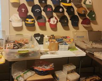 Fishing supplies and more hats