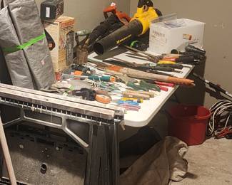 Lawn blowers and garden tools