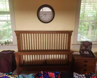 Bed frame and night stand