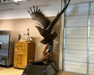 11-foot-tall Dr. Robert Taylo, "Allegiance", monumental eleven-foot-tall artist-cast bronze sculpture