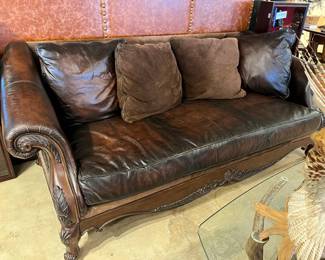 Leather couch
