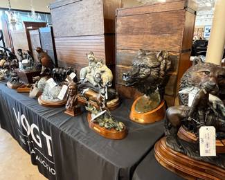 Western bronze sculptures
