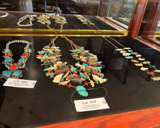 Native American Turquoise & sterling silver jewelry - cuffs and squash blossoms