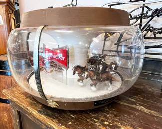 Budweiser Clydesdale Advertising Light Fixture
