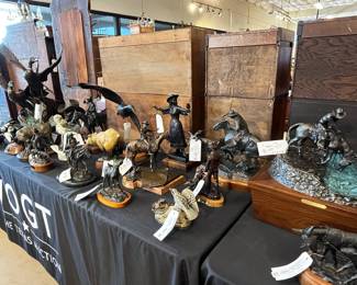 Western bronze sculptures
