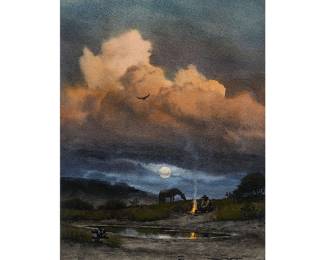 Donald Yena,  "Moonlight and the Clouds", 1987