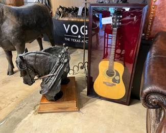 Guitar and western bronzes